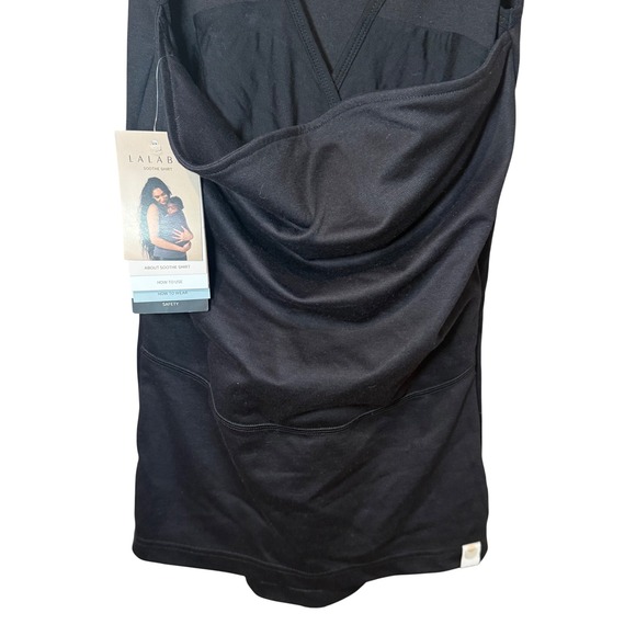 Lalabu‎ NWT Soothe Tank Sleeveless Baby Wearing Shirt Black Size Medium - Picture 5 of 11